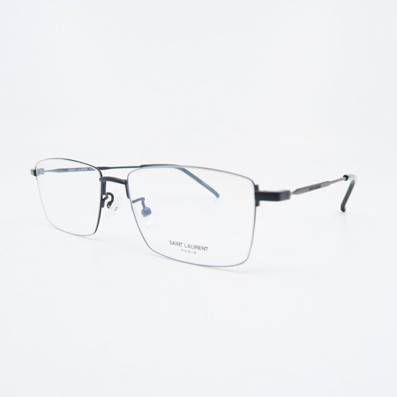 Saint Laurent SL413 002 55mm Wire Black Rectangle, New Unisex Eyeglasses. - Picture 1 of 7